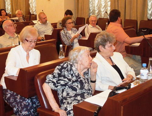 Sitting of the Presidential Council of the Russian Federation for Development of Civil Society and Human Rights; July 2, 2012. Courtesy of http://www.president-sovet.ru