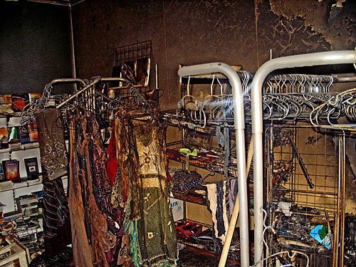 Shop "Sunna" after the fire. Photo of "Caucasian Knot"