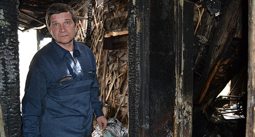 Fire victim of the house No. 6 in Vinogradnaya Street. Photo by Svetlana Kravchenko for the ‘Caucasian Knot’. 