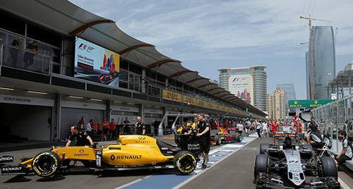 A Formula One car in Baku. Photo: http://sputnik.az/news/20160617/405722092.html