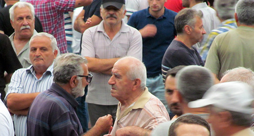 Supporters of "Sasna Tsrer" group in Yerevan, July 2016. Photo by Tigran Petrosyan for the ‘Caucasian Knot’. 