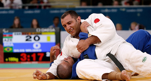 An Azerbaijani athlete Ilham Zakiev. Photo: http://www.trend.az/azerbaijan/baku2015/2411403.html