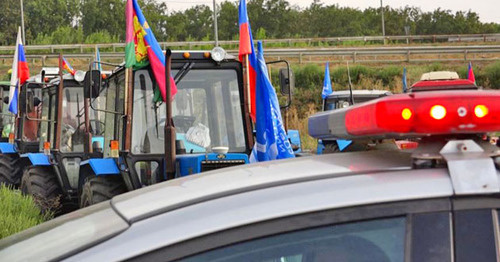 A protest action "Tractor march". Photo: RFE/RL