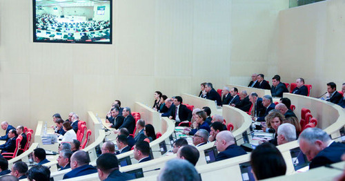 A sitting of new Georgian Parliament. Tbilisi, November 18, 2016. Photo by the press service of the President of Georgia