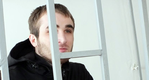 Zhalaudi Geriev in the courtroom. Photo by the "Caucasian Knot" correspondent