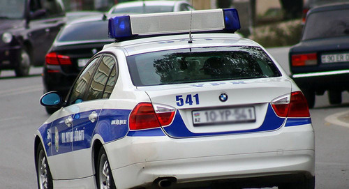 A police car. Azerbaijan. Photo https://ru.sputnik.az/azerbaijan/20151020/402422024.html