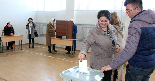 At the polling station in Stepanakert. February 20, 2017. Photo by Alvard Grigoryan for the "Caucasian Knot"