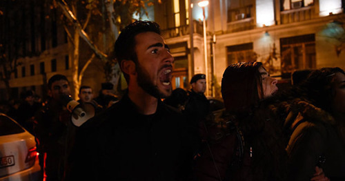 A march of city residents on protest after the death of activist Arthur Sargsyan in Yerevan. March 16, 2017. Photo: Sputnik/Asatur Yesayants