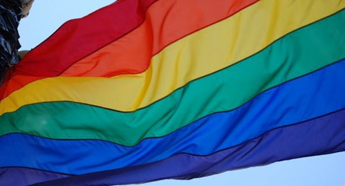 The flag of the LGBT community. Photo http://www.riakchr.ru/vlasti-nalchika-zapretili-lgbt-aktivistam-provodit-v-gorode-gej-parad/