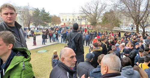 An anti-corruption rally. Astrakhan, April 26, 2017. Photo by Yelena Grebenyuk for "Caucasian Knot"