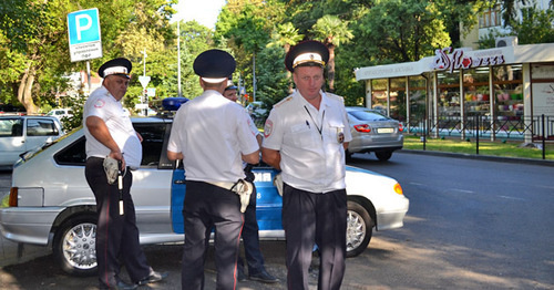 The police officers in Sochi. Photo by Svetlana Kravchenko for "Caucasian Knot"