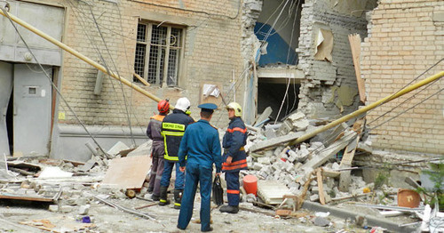 At the site of the explosion of a four-storey building in Volgograd. Photo by Tatyana Filimonova for "Caucasian Knot"