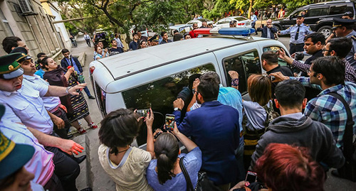 Arrest of Afghan Mukhtarly. Photo by Aziz Karimov for the 'Caucasian Knot'. 