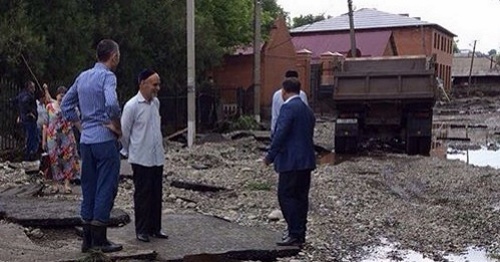 Destroyed road in Ekazhevo. Photo: Ingushavtodor