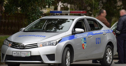 Police car. Photo: Sputnik / Tomas Tkhaitsuk