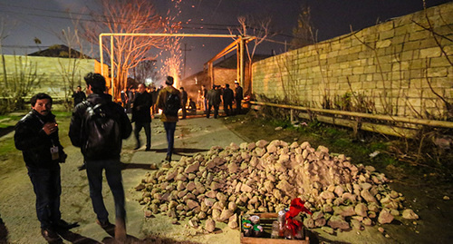 Protest action in Nardaran village, November 26, 2016. Photo by Aziz Karimov for the Caucasian Knot. 