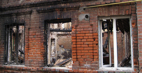 One of the burnt houses in Griboedovsky Lane. Rostov-On-Don, August 24, 2017. Photo by Konstantin Volgin for "Caucasian Knot"