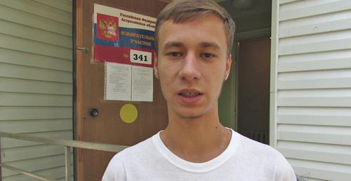 Andrei Chekanov, member of precinct election commissions with a decisive vote representing the Communist Party of Russia, Astrakhan, September 10, 2017. Photo by Vyacheslav Yaschenko for the Caucasian Knot. 