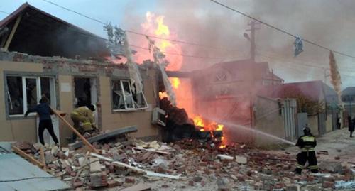 Consequences of the gas explosion in Makhachkala. Photo https://www.riadagestan.ru/news/disasters_and_catastrophes/v_makhachkale_proizoshel_vzryv_bytovogo_gaza_est_postradavshie/