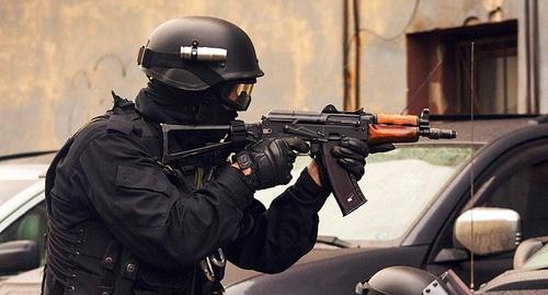 Special forces agent. Photo: http://nac.gov.ru/kontrterroristicheskie-operacii/v-hode-perestrelki-na-postu-dps-v-ingushetii.html