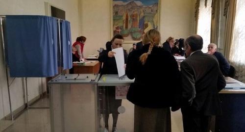 A polling station in Makhachkala. March 18, 2018. Photo by Timur Isaev for the "Caucasian Knot"