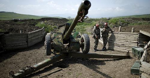 On the contact line in Nagorno-Karabakh. Photo: REUTERS/Staff