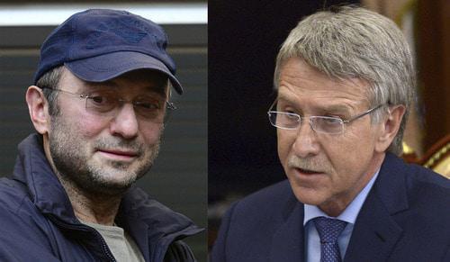 Suleiman Kerimov (left) and Leonid Mikhelson. Photo: REUTERS/Stringer, Общественное достояние https://ru.wikipedia.org