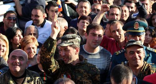 Protest rally in Republic Square in Yerevan, April 24, 2018. Photo by Tigran Petrosyan for the Caucasian Knot.