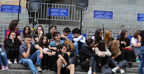 Protest action over court decision in the murder case of two schoolboys, June 1, 2018. Photo by Inna Kukudzhanova for the Caucasian Knot