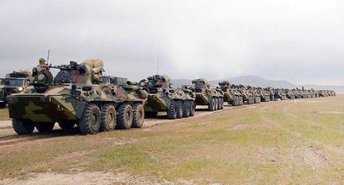 Military drills in Azerbaijan Photo: © Azerbaijan's Ministry of Defence, https://sputnik-georgia.ru/caucasus/20170418/235644567/Krupnomasshtabnye-uchenija-prodolzhajutsja-v-Azerbajdzhane.html