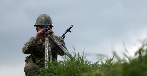 At the contact line in Nagorno-Karabakh. Photo: REUTERS/Staff