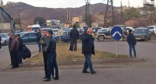 Protest rally by Berdavan residents, November 19, 2018. Photo by Arman Gazaryan for the Caucasian Knot