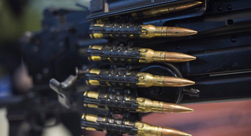 Ammunition. Photo: © Sputnik / Yevgeny Biyatov https://az.sputniknews.ru/karabakh/20190113/418894002/Protivnik-zadeystvoval-pulemety-na-linii-fronta.html