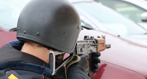 A law enforcer. Photo by the National Antiterrorist Committee