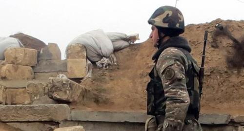 A soldier of the Karabakh army. Photo by Alvard Grigoryan for the "Caucasian Knot"