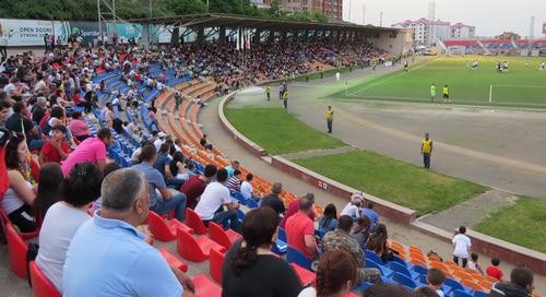 Spectators of the football match of the ConIFA-2019 Football Championship in Nagorno-Karabakh, June 3, 2019. Photo by Alvard Grigoryan for the Caucasian Knot