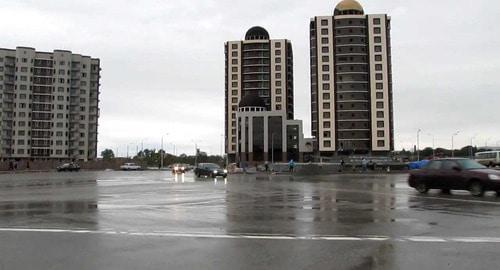 Minutka Square in Grozny. Screenshot from Denis Makrushin's video: https://www.youtube.com/watch?v=xRWC989OWU4