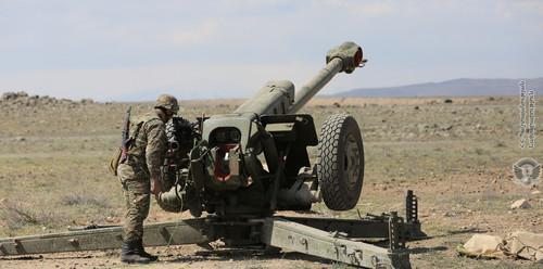 On the front line. Photo by the press service of the Ministry of Defence of Armenia