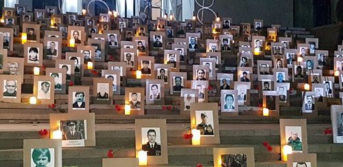 Mourning event in Tskhinvali on the night of August 8, 2019. Photo by Anna Dzhioyeva for the "Caucasian Knot"