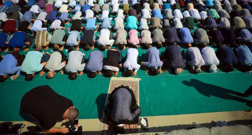 Festive prayer in a mosque. Photo by Aziz Karimov for the Caucasian Knot