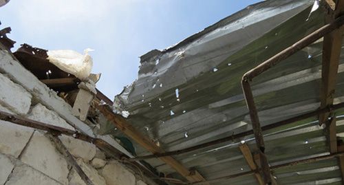 Effects of artillery shelling, Nagorno-Karabakh. Photo by Alvard Grigoryan for the Caucasian Knot