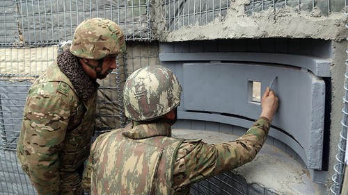 Azerbaijani servicemen. Photo: press service of the Ministry of Defence of Azerbaijan, https://mod.gov.az