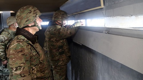 Azerbaijani soldiers. Photo by the press service of the Ministry of Defence of Azerbaijan, https://mod.gov.az