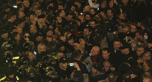 Protest actions in Georgia. Photo by Inna Kukudjanova for the "Caucasian Knot"