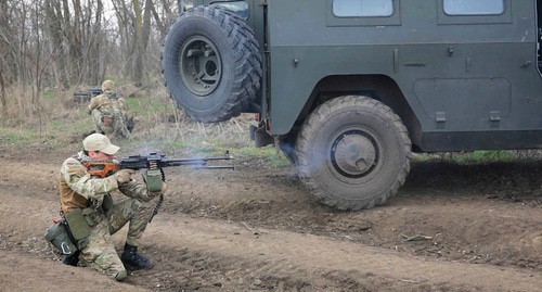 Military exercises. Photo by the press service of the Ministry of Defence of Russia https://structure.mil.ru/