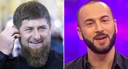 Ramzan Kadyrov and Giorgi Gabuniya. Photo by the press service of Kremlin, kremlin.ru, screenshot of the video by Rustavi https://www.youtube.com/channel/UCwU6wj56UVDnbEAH5whspHA