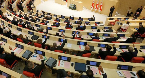 Meeting of the Parliament of Georgia. Photo: REUTERS/David Mdzinarishvili