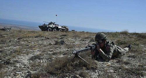 Serviceman of the Azerbaijani Army. Photo: press service of the Ministry of Defence of Azerbaijan, https://mod.gov.az/