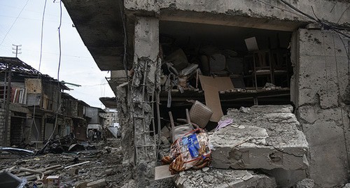 A ruined house in Stepanakert. Photo: David Ghahramanyan/NKR InfoCenter/PAN Photo/Handout via REUTERS