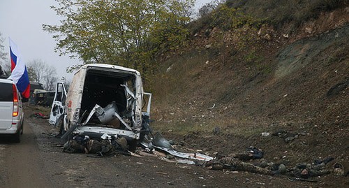 Bodies of killed soldiers, November 2020. Photo: REUTERS/Stringer